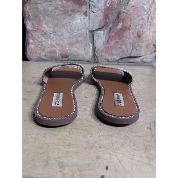 Steve Madden Mira Rhinestone Crystal Slide Slip On Dressy Sandals Size 9M - Picture 4 of 10